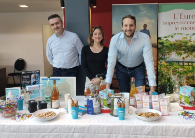 Stand de Seine-Maritime Attractivité au Normandy Campus Tour 
