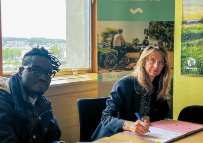 Dr Dosseh et Claire Guéroult, Présidente de Seine-Maritime Attractivité