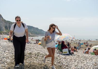 Plage de galets, Côte d'Albâtre