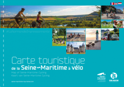 Carte touristique de la Seine-Maritime à vélo 2021