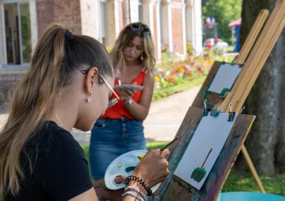 Atelier peinture bord de Seine ©V.Debels Atelier peinture bord de Seine ©V.Debels