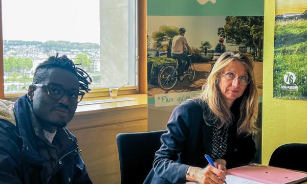 Dr Dosseh et Claire Guéroult, Présidente de Seine-Maritime Attractivité