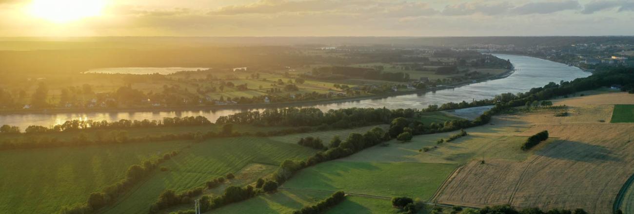 Panorama vallée de Seine Jumiège