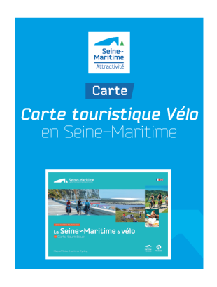 Carte de la Seine-Maritime à vélo 2023