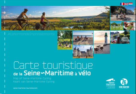 Carte touristique de la Seine-Maritime à vélo 2021 ©Seine-Maritime Attractivité Carte touristique de la Seine-Maritime à vélo 2021