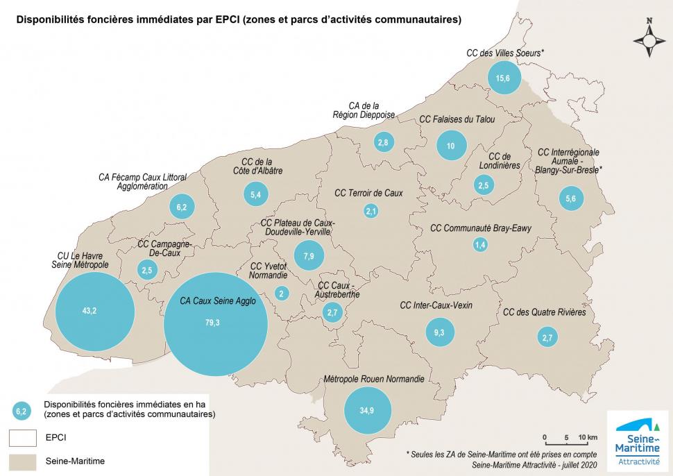 Disponibilités foncières ZAE - ©SMA Disponibilités foncières ZAE - ©SMA