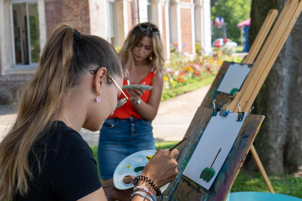 Atelier peinture bord de Seine ©V.Debels Atelier peinture bord de Seine ©V.Debels