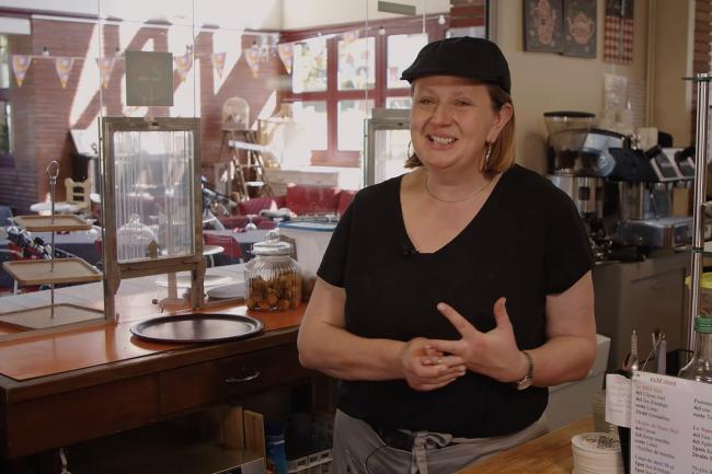 Lucie Engerant, propriétaire des Tables de la Gare