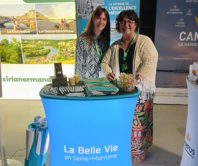 Stand de Seine-Maritime Attractivité au Gala des Internes Normands