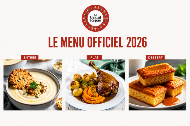 Menu 2026 - Le Grand Repas