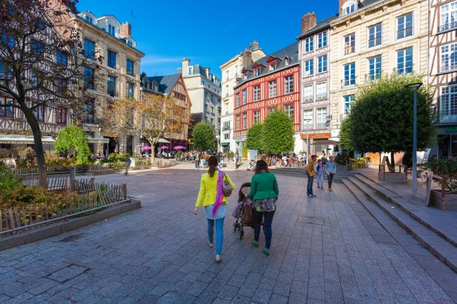 Rouen, place de la pucelle