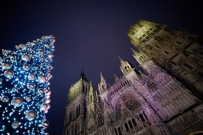 Parvis de la Cathédrale, Noël