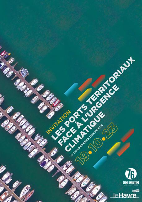 Affiche 4e conférence des ports, Département de la Seine-Maritime