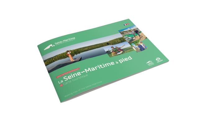 Seine-Maritime Carte touristique à pied 2024