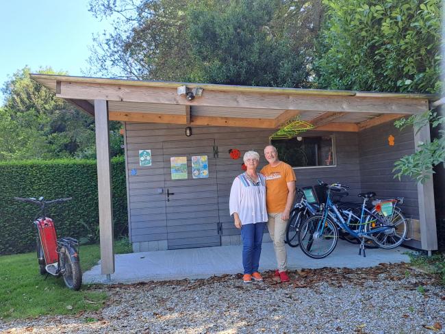 L'abri vélo de la chambre d'hôtes au gré du vent