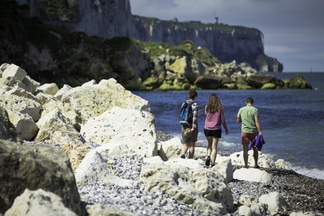 La Côte d'Albâtre et ses falaises de craie blanche caractéristiques © SMA - V.Rustuel La Côte d'Albâtre et ses falaises de craie blanche caractéristiques